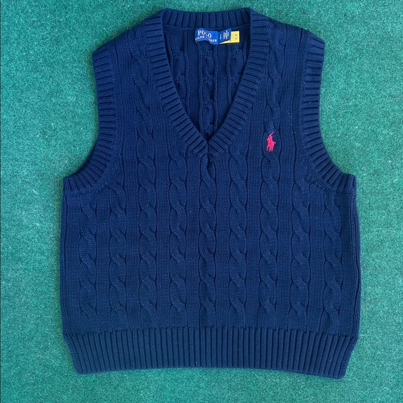 Polo Ralph Lauren Other - Polo by Ralph Lauren Dark Blue V-Neck Sweater Vest